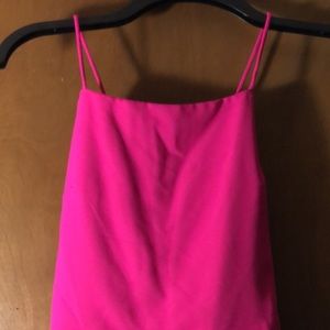 HOT PINK ROMPER FOREVER21
